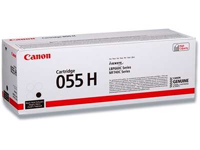 Toner, 055HBK, Black-sort, 7.600 sider, Canon 3020C002