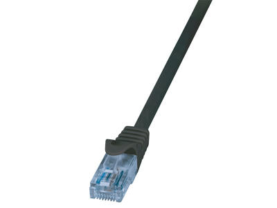 LogiLink CP3083U netværkskabel Sort 7,5 m Cat6a U/UTP (UTP)