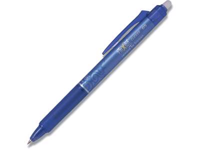 Rollerball gelpen, 0.5 mm, 0.25 mm, Blå, Pilot FriXion Clicker Fine BLRT-FR5-L