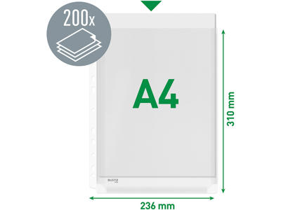 Kataloglomme, A4, Åben top uden flap, 5 stk, Leitz 