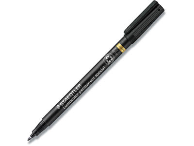 Special marker, Optiker, 0.6 mm, Sort, Staedtler Lumocolor 319 F