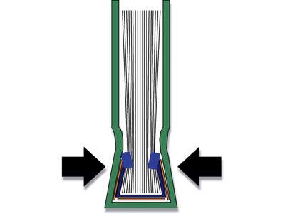 Indbindings skinneomslag, 10.5 mm, A4, Blå, Leitz ImpressBind 