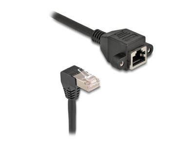 DeLOCK 80309 netværkskabel Sort 0,25 m Cat6a S/FTP (S-STP)