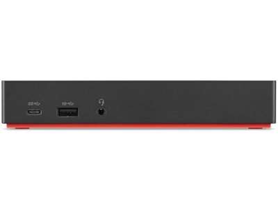 Lenovo 40AS0090US dockingstation Ledningsført USB 3.2 Gen 1 (3.1 Gen 1) Type-C Sort