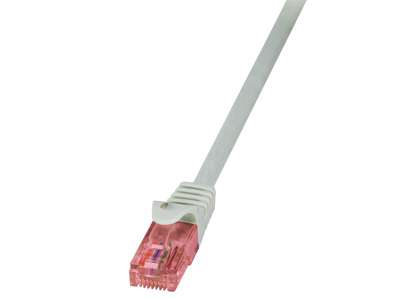 LogiLink RJ45/RJ45, 15 m netværkskabel Grå Cat6 U/UTP (UTP)