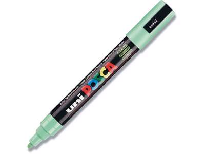 Paint marker, 1.8-2.5 mm, Lysegrøn, Rund spids, uni Posca PC-5M