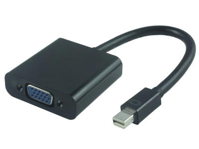 Microconnect MDPVGA2B videokabel adapter 0,15 m Mini DisplayPort VGA (D-Sub) Sort