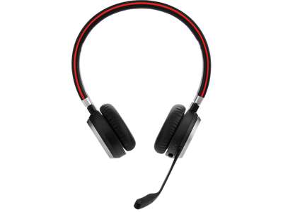 Jabra Evolve 65 MS Stereo Headset Kabel & trådløs Kontor/Callcenter Micro-USB Bluetooth Sort