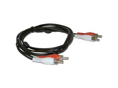 Microconnect AUDCC5 lydkabel 5 m 2 x RCA Sort