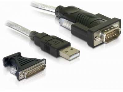 DeLOCK 61308 serielkabel Sort USB Type-A DB-9