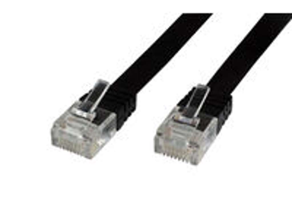 Microconnect V-UTP602S-FLAT netværkskabel Sort 2 m Cat6 U/UTP (UTP)