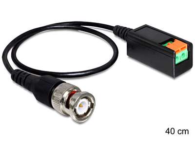 DeLOCK 83181 signalkabel 0,4 m Sort