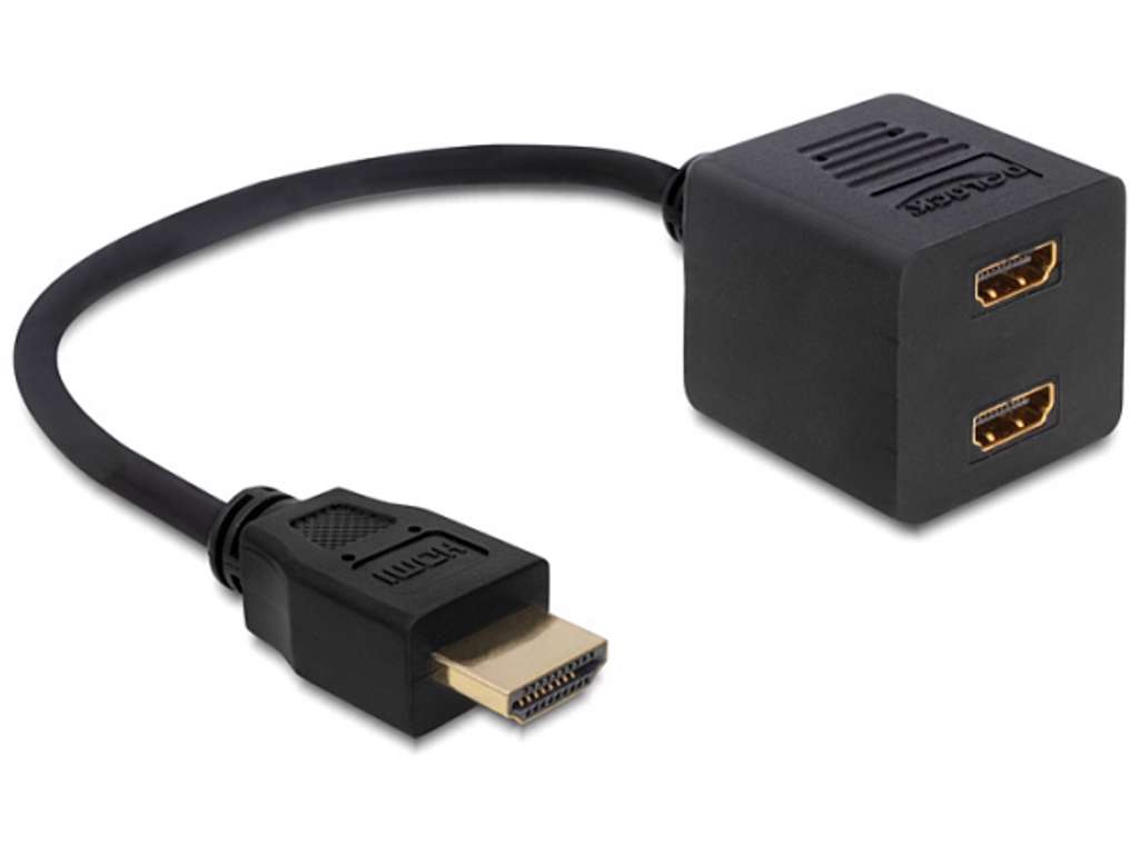 DeLOCK 65226 HDMI-kabel HDMI Type A (Standard) 2 x HDMI Sort