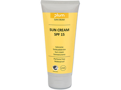 Solcreme, SPF 15, Tube, 200 ml, Plum 