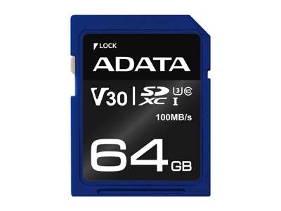 ADATA ASDX64GUI3V30S-R hukommelseskort 64 GB SDXC UHS-I Klasse 10