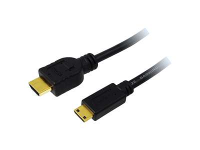 LogiLink CH0022 HDMI-kabel 1,5 m HDMI Type A (Standard) HDMI Type C (Mini) Sort