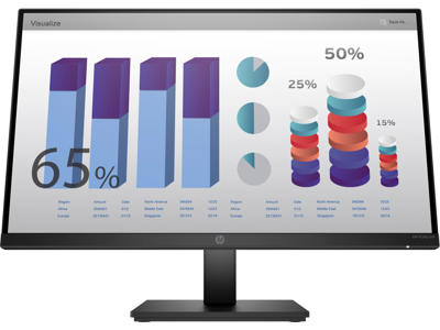 HP P24q G4 computer monitor 60.5 cm (23.8") 2560 x 1440 pixels Quad HD LED Black