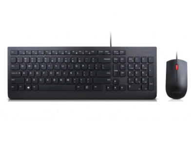 Lenovo 4X30L79916 tastatur Mus inkluderet Universel USB QWERTY Finsk, Svensk Sort