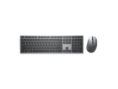 DELL KM7321W tastatur Mus inkluderet Kontor RF trådløs + Bluetooth QWERTY US International Grå, Titanium