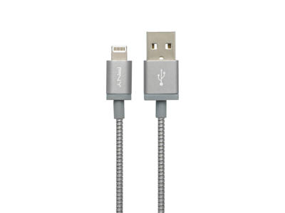 PNY USB A/Lightning 1.2m 1,2 m Grå, Metallic