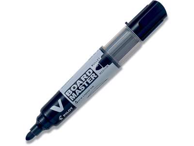 Whiteboard marker, Rund spids, Sort, 1-3 mm, Pilot V Board Master WBMA-VBM-M-BG-B