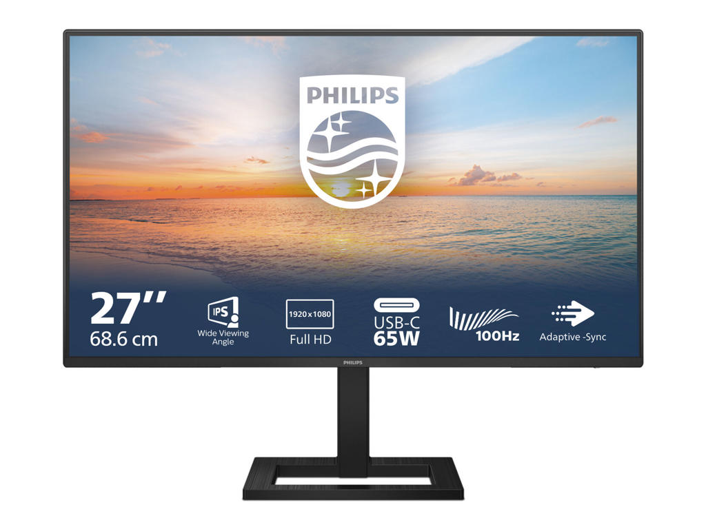 Philips 1000 series 27E1N1300AE/00 LED display 68,6 cm (27") 1920 x 1080 pixel Fuld HD LCD Sort