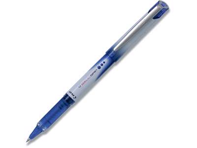 Rollerball pen, 0.5 mm, 0.3 mm, Blå, Pilot V-Ball Grip Fine BLN-VBG5-L