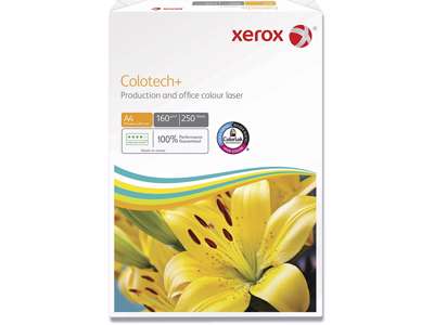 Kopipapir - hvidt, A4, 160 g/m², 250 ark/pakken, Xerox Colotech+ 