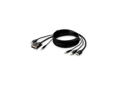 Belkin F1DN1CCBL-DH6t KVM-kabel Sort 1,8 m