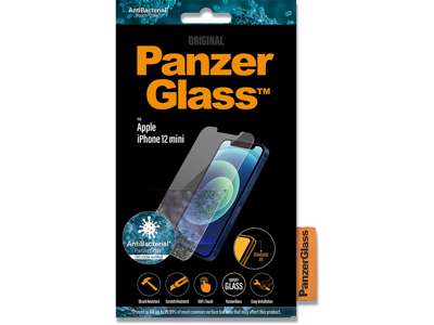 Skærmbeskyttelse, iPhone 12 Mini, Klar, 1 stk, PanzerGlass Antibacterial 