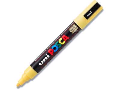 Paint marker, 1.8-2.5 mm, Halmgul, Rund spids, uni Posca PC-5M