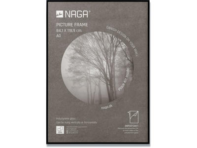 Fotoramme, 84.1x118.9 cm, Sort, Aluminium, Naga