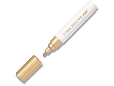 Hobby marker, Guld, 1.4 mm, 1 stk, Pilot Pintor SW-PT-M-GD