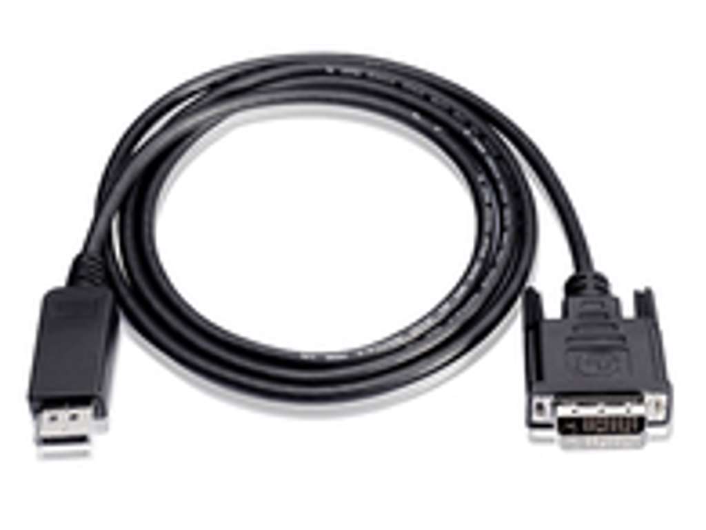 Microconnect DP-DVI-MM-100 videokabel adapter 1 m DisplayPort Sort