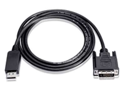 Microconnect DP-DVI-MM-200 videokabel adapter 2 m DisplayPort Sort