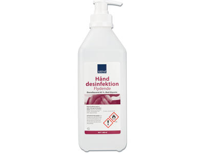 Hånddesinfektion, Flydende, 600 ml, Flaske med pumpe, Abena 85%