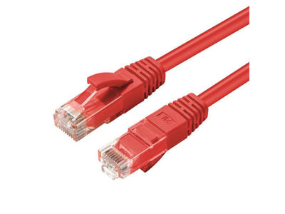 Microconnect MC-UTP6A01R netværkskabel Rød 1 m Cat6a U/UTP (UTP)