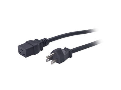 APC Pwr Cord, 15A, 100-120V, C19 to 5-15 Sort 2,5 m