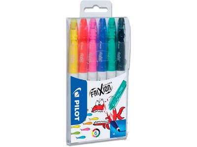 Special marker, Kan viskes ud, 0.7 mm, Assorteret, Pilot FriXion Color SW-FC-S6