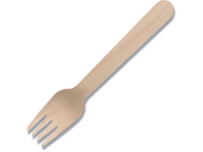 Gaffel, Engangs, Birketræ, 16 cm, 100 stk, Gastro 