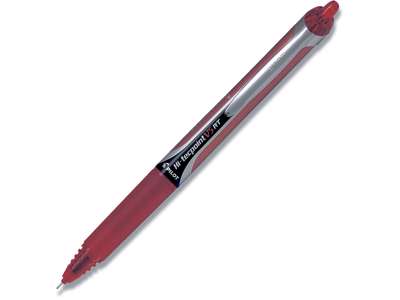 Rollerball pen, 0.5 mm, 0.25 mm, Rød, Pilot Hi-Tecpoint V5 RT Fine BX-V5RT-R