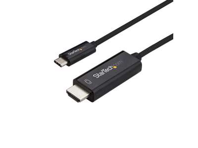 StarTech.com CDP2HD2MBNL videokabel adapter 2 m USB Type-C HDMI Sort