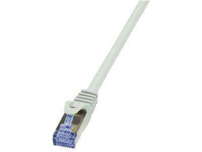 LogiLink Cat6a S/FTP, 0.5m netværkskabel Grå 0,5 m S/FTP (S-STP)