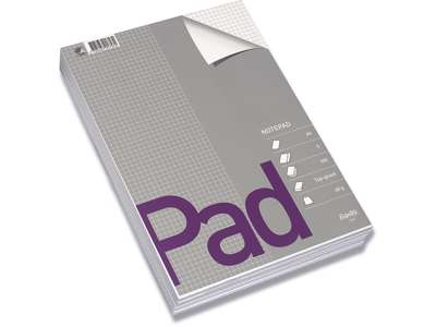 Papirblok, Kvadreret, A4, 5 blokke, Bantex Note Pad 