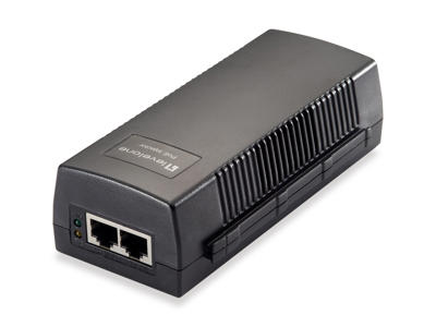 LevelOne POI-3014 PoE adapter Hurtigt ethernet, Gigabit Ethernet 52 V