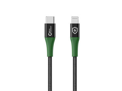 Microconnect MC-SMART USB C-L-2 Lightning kabel 2 m Sort, Grøn