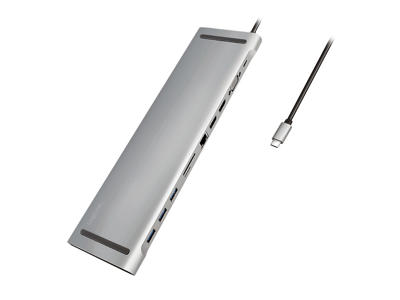 LogiLink UA0373 dockingstation Ledningsført USB 3.2 Gen 1 (3.1 Gen 1) Type-C Aluminium