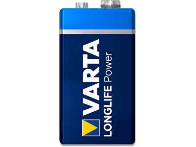 Batteri, 9 V, 1 stk, Varta Longlife Power