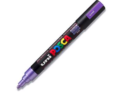 Paint marker, 1.8-2.5 mm, Brilliant violet, Rund spids, uni Posca PC-5M