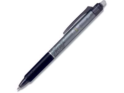 Rollerball gelpen, 0.5 mm, 0.25 mm, Sort, Pilot FriXion Clicker Fine BLRT-FR5-B